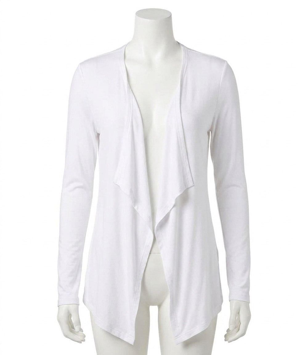 NEW KAREN KANE poppy open-front cardigan in off white